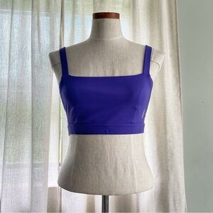 Free People Movement Good Karma scoop neck purple Sports Bra NWOT Large